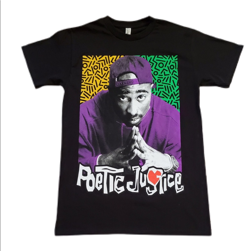 2pac poetic justice rap tshirt hiphop legend pop